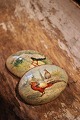 K&Co. presents: Old wooden Easter egg with painted peacocks from the early 1900s, dated inside 1904...