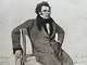 Ole Buus Larsen præsenterer: Fotogravure på papir 1888 - Portræt af Komponisten Franz Schubert.