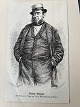 Ole Buus Larsen præsenterer: Xylografi af Hans Peter Hansen - Portræt af Telegrafdirektør Peter Faber.