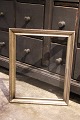 K&Co. presents: Antique 19th century wooden frame with original silver plating. (with glass.) 49x39.5cm...