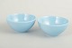 L'Art presents: Höganäs Keramik, set of two bowls in turquoise glaze.