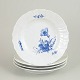 L'Art presents: Royal Copenhagen Blue Flower Curved, set of four dinner plates.