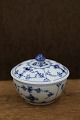 K&Co. presents: Royal Copenhagen Blue Fluted Plain sugar bowl with lid.RC 1/239...