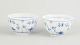 L'Art presents: Royal Copenhagen Blue Fluted Plain set of two bowls.