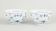 L'Art presents: Royal Copenhagen Blue Fluted Plain set of two bowls.