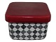 Antik K presents: Rorstrand Red TopSquare lidded bowl for butter