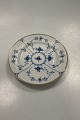 Danam Antik presents: Royal Copenhagen Blue Fluted Plain with gold lunch Plate Dannebrog No. 178