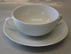 Klosterkælderen presents: White 247 Bouillon cup 3 dl (481) & saucer 27.7 cm Elegance B&G Porcelain