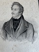 Ole Buus Larsen præsenterer: Litografi af August Kneisel - Portræt af den tyske forfatter Karl Gutzkow.