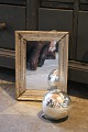 K&Co. presents: Antique, 19th century wide silver frame with old mirror glass...