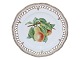 Antik K presents: Flora DanicaFruit plate with pear and pierced border 22.5 cm. #3554