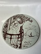 Brown round plate from Bjørn Wiinblad, ...