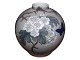 Antik K presents: Bing & Grondahl, Round vase with white flower branches and a butterfly