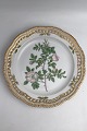 Danam Antik presents: Royal Copenhagen Flora Danica Plate with pierced border No. 20/3526.