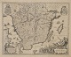 Pegasus – Kunst - Antik - Design presents: Van den Keere, Pieter (1571 – c. 1646) Holland: Map of Southern Sweden.