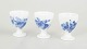L'Art presents: Royal Copenhagen, Blue Flower Curved set of three egg cups.