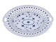 Antik K presents: Blue TraditionalRare large tray with pierced border