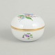L'Art presents: Meissen, lidded jar with polychrome flower decoration.
