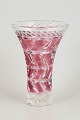 L'Art presents: Bohemian crystal glass, vase.
