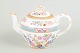L'Art presents: Cauldon China England, porcelain teapot.