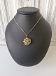 Karstens Antik presents: Flora Danica large pendant in gold-plated sterling silver