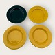 Moster Olga - Antik og Design presents: AluminiaConfettiSmall platesYellow and green*150 DKK total