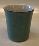 Klosterkælderen presents: 457-3613 RC Green Vase with grey and gold 10.5 x 9.5 cm Craquelé, Royal Copenhagen ...
