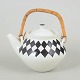 L'Art presents: Karin Björquist for Gustavsberg, teapot “Svart Ruter”.