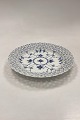 Danam Antik presents: Royal Copenhagen Blue Fluted Full Lace Flat Plate with open-work border No. 1/1098