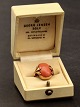 Middelfart Antik presents: Georg Jensen 14 carat gold ring #213with coral