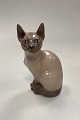 Danam Antik presents: Royal Copenhagen Figurine Siamese Cat No. 3281