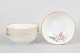 L'Art præsenterer: Krautheim, sæt af seks "Primula" porcelænsskåle med blomsterdekoration.