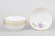 L'Art præsenterer: Krautheim, sæt af seks "Rosa Lulea" porcelænsskåle med blomsterdekoration.