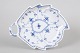 L'Art presents: Royal Copenhagen Blue Fluted Half Lace, handled dish.