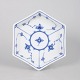 L'Art presents: Royal Copenhagen Blue Fluted Plain, rare hexagonal dish.