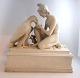 Lundin Antique presents: Ganymede with Jupiter's Eagle. Plaster figure. Length 38 cm. Height 38 cm. There is a ...