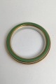 Danam Antik presents: Royal Copenhagen Porcelain Armring Bangle Green / Gold