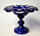Pegasus – Kunst - Antik - Design presents: Bohemian crystal bowl in cobalt blue glass, 19th century.