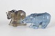 L'Art presents: Paul Hoff for Reijmyre, set of two glass figurines.