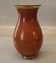 212-2782 Kgl. Vase 18 cm rød, guld & grå Kongelig Dansk  ...