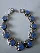 Antik Huset presents: Bracelet with blue stones in sterling silverLength 14.5 cm
