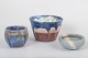 L'Art presents: Birgitta Tillander and others, set of three unique studio ceramics.