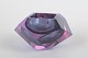 L'Art presents: Murano art glass bowl, faceted.