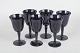 L'Art presents: Swedish glass maker, set of six wine glasses.