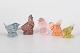 L'Art presents: Paul Hoff for Kosta Boda, set of five bird figurines.