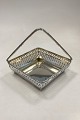 Danam Antik presents: Basket with handle in Sterling Silver by Anton Michelsen