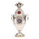 Aabenraa Antikvitetshandel presents: Danish silver vinaigrette by H. C. Emmerlev, Døstrup, circa 1830. H: 11cm