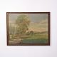 Osted Antik & Design presents: Oil Painting on Canvas Depicting a Landscape by Edith Bowall Dated 1944
