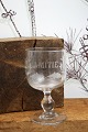 K&Co. presents: Old French souvenir wine glass with engraved inscription "Amitie" (Friendship)