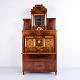 Osted Antik & Design presents: Empire secretary desk in hand-polished mahogany with marquetry, mirror, hidden ...
